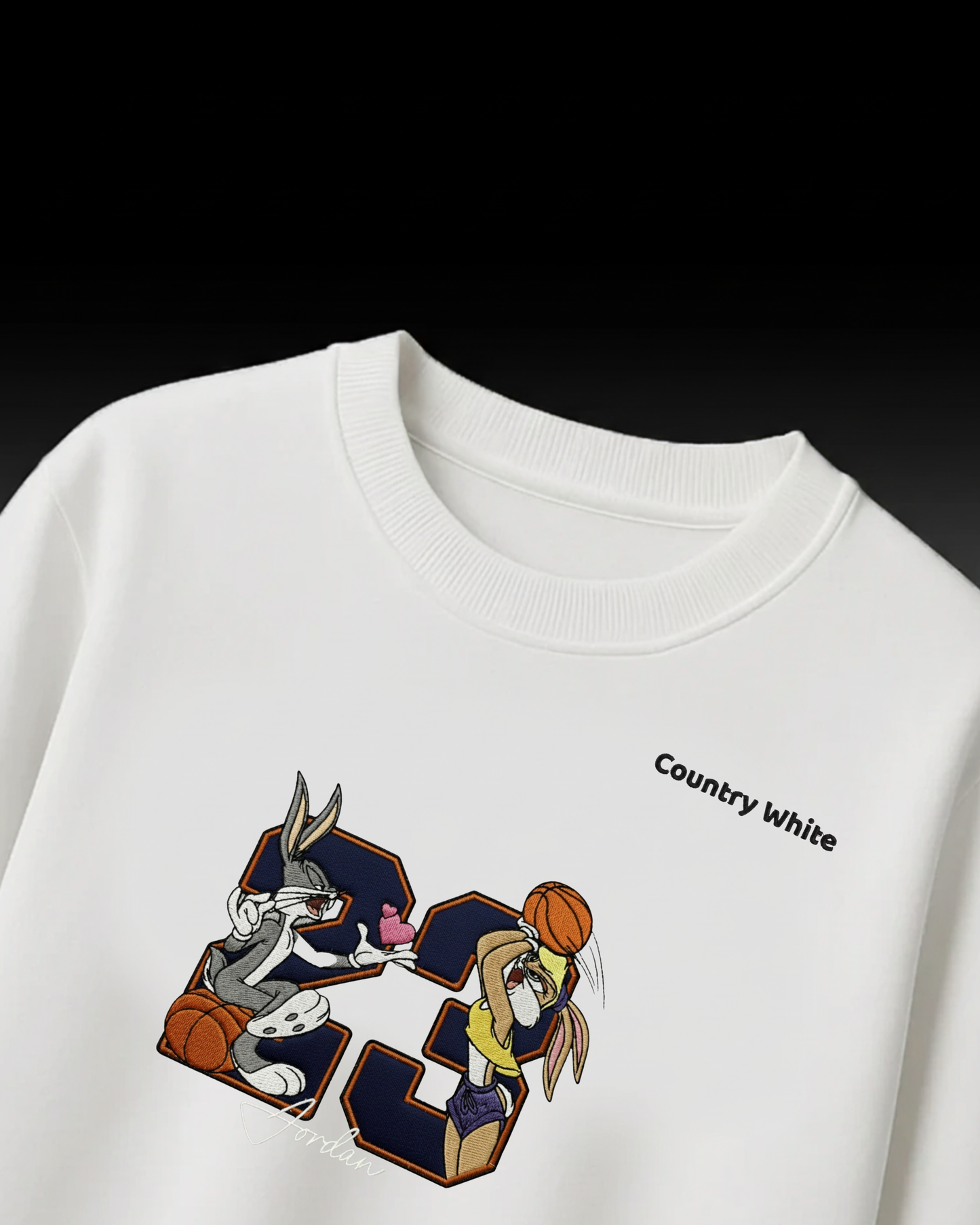 Jordan Embroidery Design Oversized T-shirt