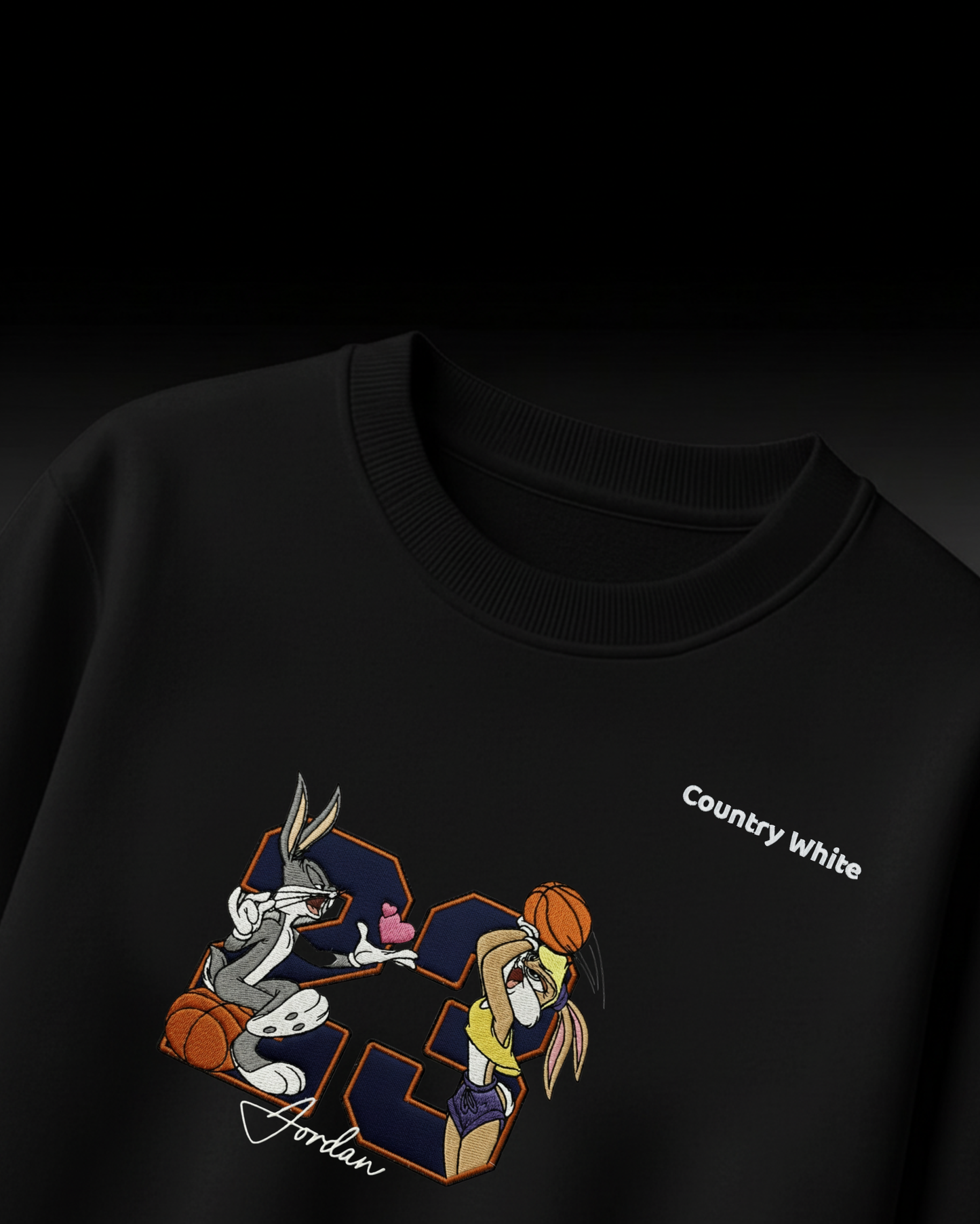 Jordan Embroidery Design Oversized T-shirt