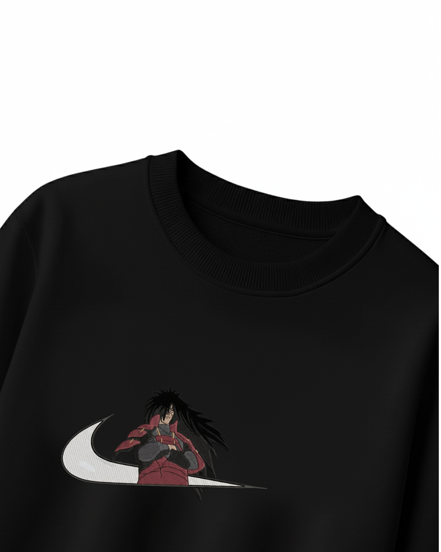 Madara Embroidery Oversized T-Shirt (White & Black Edition)